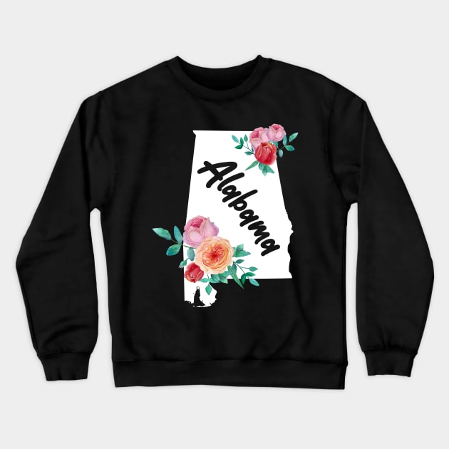 Alabama Gift for Women and Girls Crewneck Sweatshirt by JKFDesigns